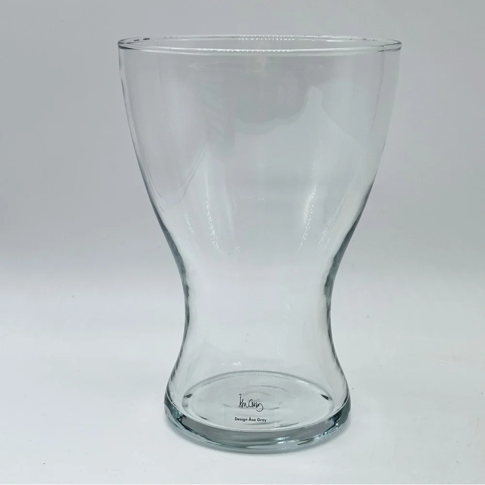 Set of 2 Clear Glass Vases from IKEA